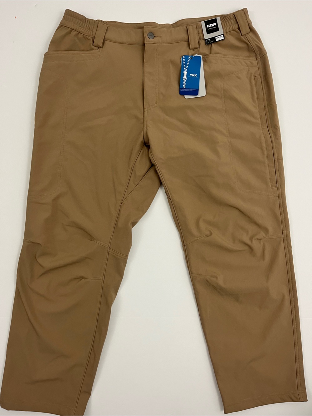 NWT CQR Tactical Series Fleece-Lined Softshell Pants 40x30 Coyote Brown